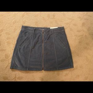 NWT Size 10 Blue Corduroy Zip Skirt